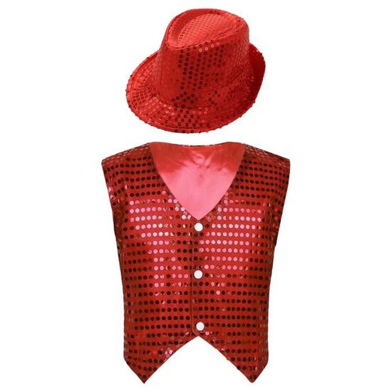 Robelli Adulte/Enfants Coloré Déguisement Sequin Chapeau Borsalino - Argent, One Size Robelli Adulte/Enfants Coloré Déguisement Sequin Chapeau Borsalino - Argent, One Size