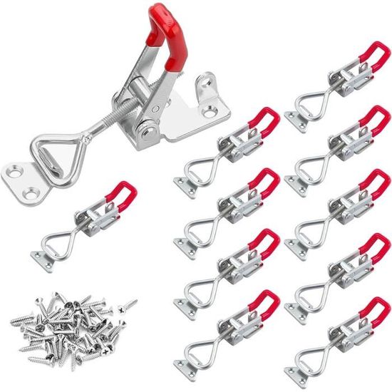 8 Loquets à Bascule En Acier Inoxydable - Fermeture Réglable Pour Armoires, Valises, Remorques
