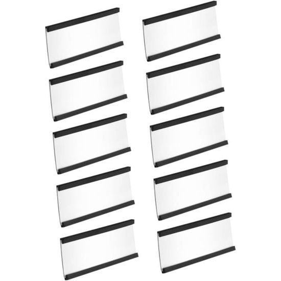 Jortmrd Lot De 9 Porte-Étiquettes Acrylique Transparent 9x6 Cm - Supports D'Affichage Prix Et Nom