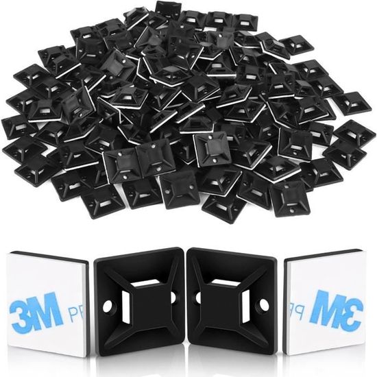 Clips Et Attache-câbles Murales 100 Pièces Mini Clips De Câble
