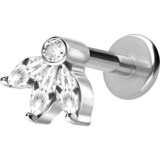 PIERCINGLINE Piercing De Nombril En Titane | 2 Fleurs En | FindTheDeal