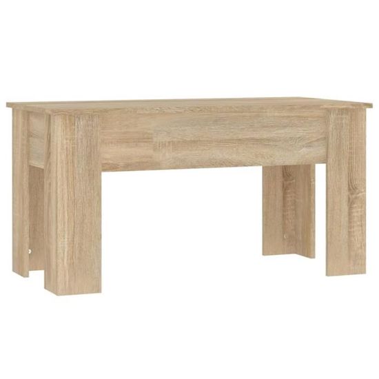 GES - Tables - Table basse Chêne sonoma 101x49x52 cm Bois d'ingénierie ...