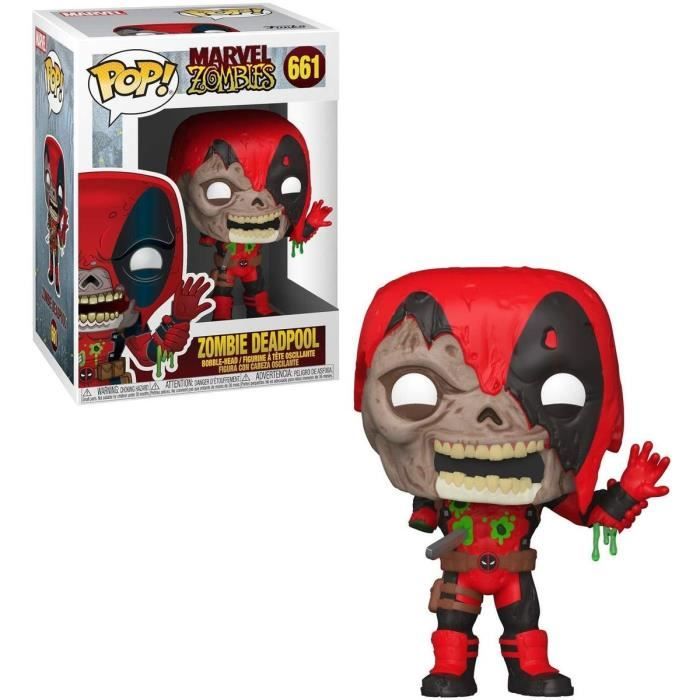 Figurine POP Marvel Zombies - Zombie Deadpool Exclusive 2 - Taille 25cm -  Noir - Cdiscount Jeux - Jouets