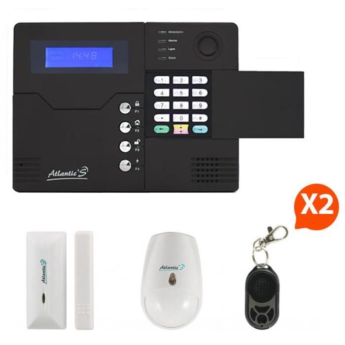 Atlantic'S - Alarme maison sans fil GSM ST-V Kit 1