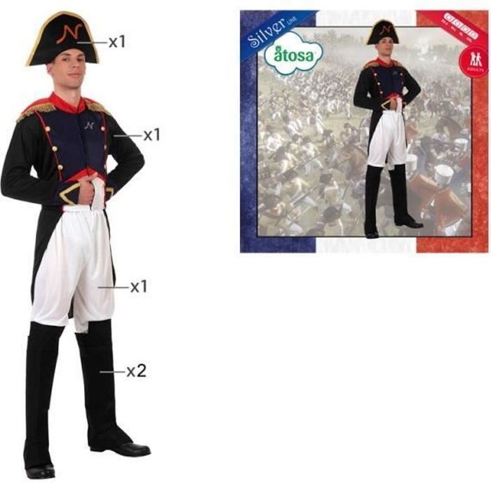 ATOSA Déguisement Napoléon - Homme - Blanc