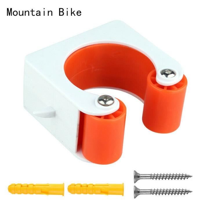 Râtelier vélo Porte-vélo Range vélo Rangement pour vélo Support pour Bicyclette Sol support mural de vélo de montagne orange
