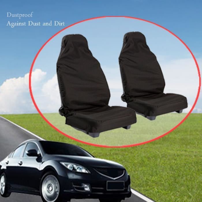 1 paire Heavy Duty étanche à l'avant de voiture universel Housses de sièges Protector MLC70804353_188