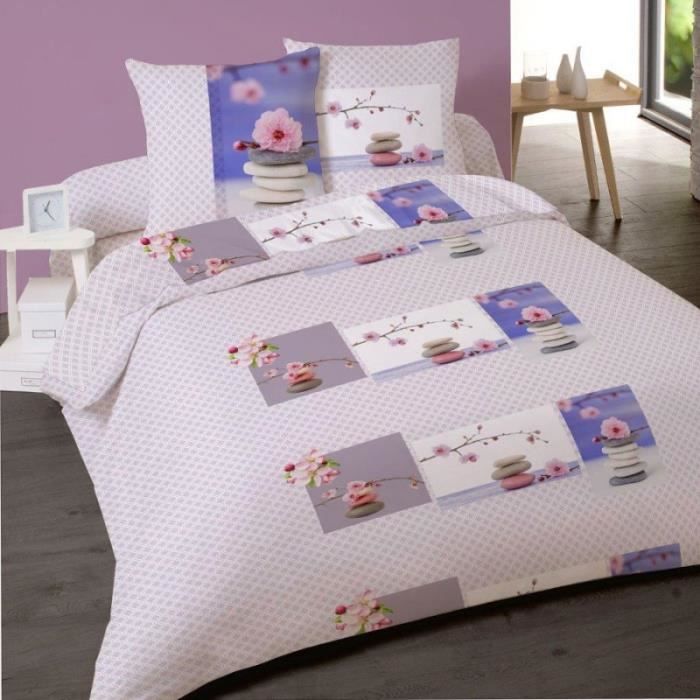 Housse de couette ZEN ATTITUDE 240 x 220 +2 Taies Coton