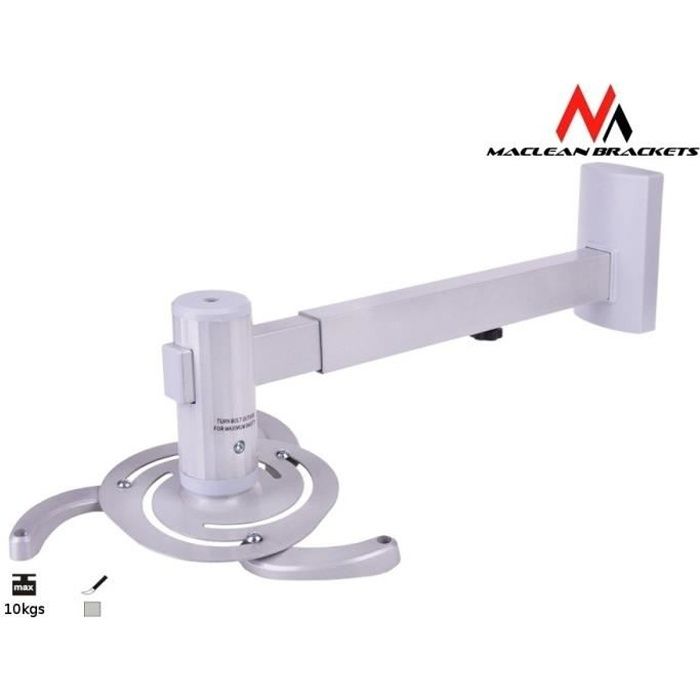 SUPPORT MURAL UNIVERSEL POUR PROJECTEUR MAX 10KG MACLEAN MC-516 S