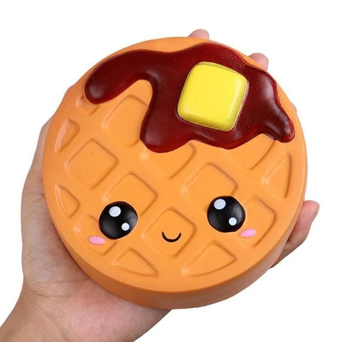 ME11212 Biscuits au chocolat au fromage Jumbo mignon Squishy lente montée douce serrer jouet sangle de téléphone parfumé