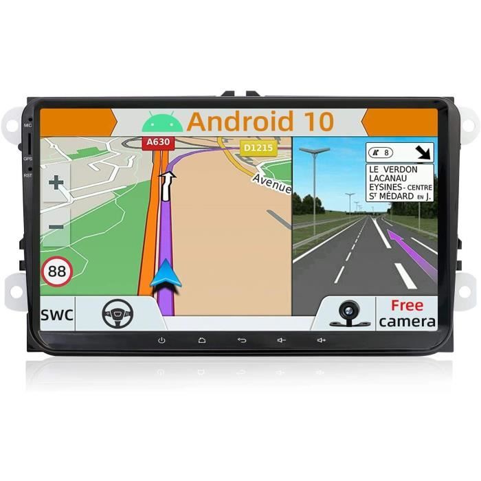Android 10.0 Autoradio Compatible avec VW Passat/Golf/Skoda/Seat - GPS 2 Din - Caméra arrière et Canbus GRATUITES - 9 Pouce - Soutie