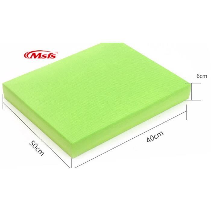 Tapis de sol,Tapis d'équilibre épais en TPE pour Yoga et Pilates, coussin d'équilibre pour l'entraînement physique - Type green