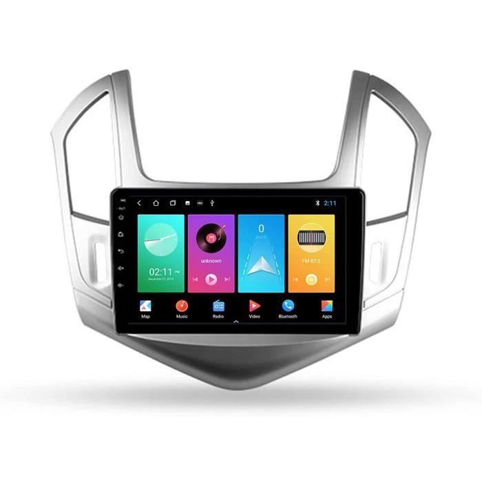 Autoradio Bluetooth Stéréo De Voiture Double Din 9'' 5G WiFi Voiture Info Plug and Play SWC Support Carautoplay-GPS-Dab+-OBDII 373