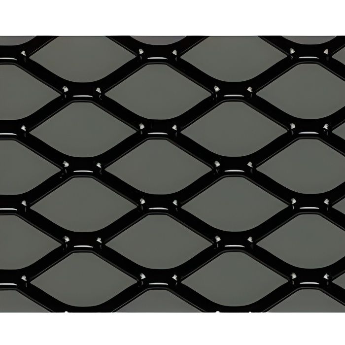 Grille racing - aluminium - design diamant - revêtement par poudre -