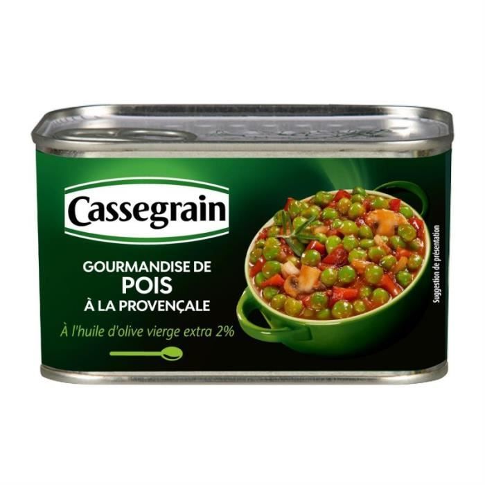 CASSEGRAIN - Gourmandise De Pois À La Provençale 375G - Lot De 4