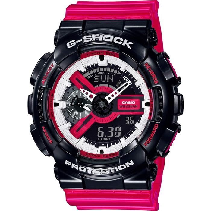 CASIO-Montre Analogique - Digital pour Homme à movement Quartz en Plastique - GA-110RB-1AER