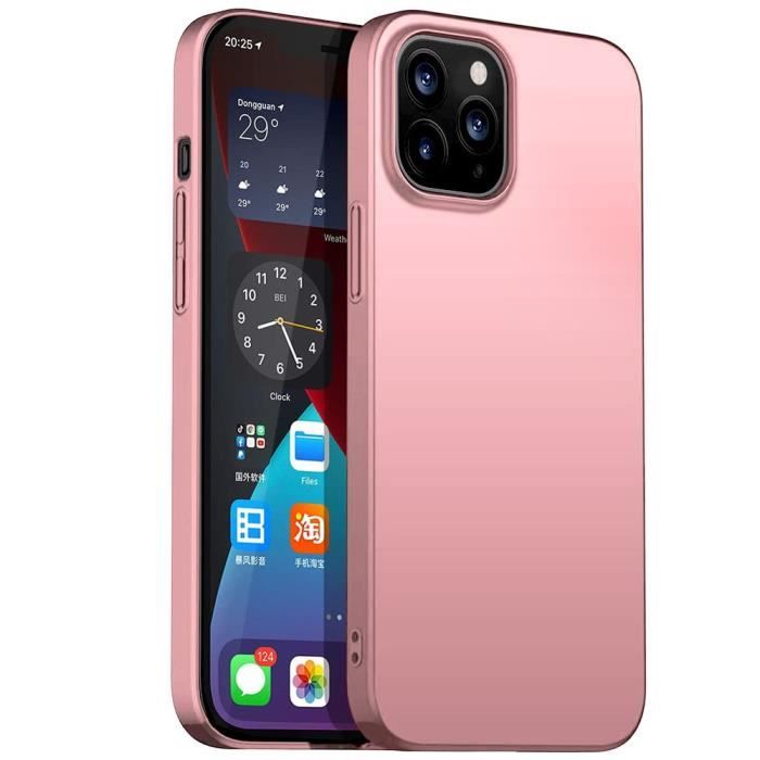 Coque iPhone 12 Mini Silicone Gel Rose Ultra Mince