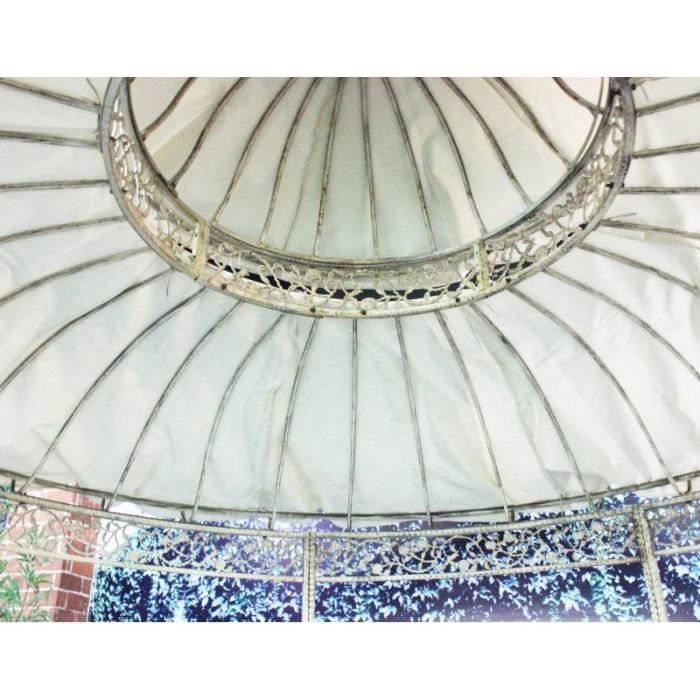 Toile de Gloriette HDT11005 Ø370cm en Toile Plastifiée Couleur Ecru 0,000000