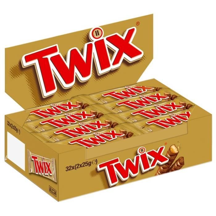 Twix, chocolat, 32 Barres