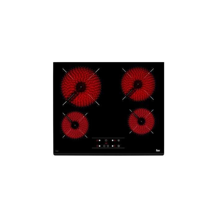 Teka TZ6415, Intégré, Céramique, Verre, Noir, 14,5 cm, 18 cm