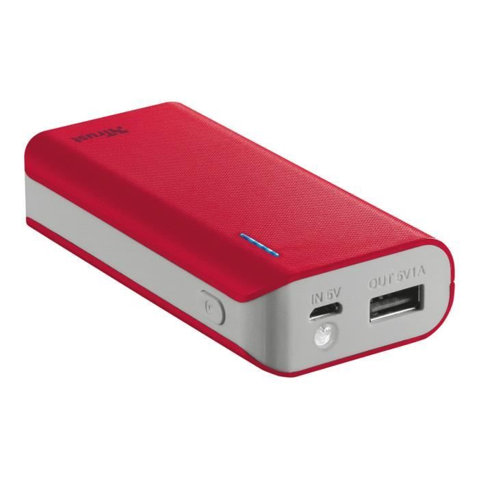 TRUST PRIMO Powerbank 4400 mAh - Rouge