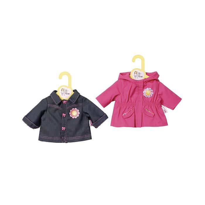Dolly Moda, veste pour poupon de 38 à 46 cm, 1 pc