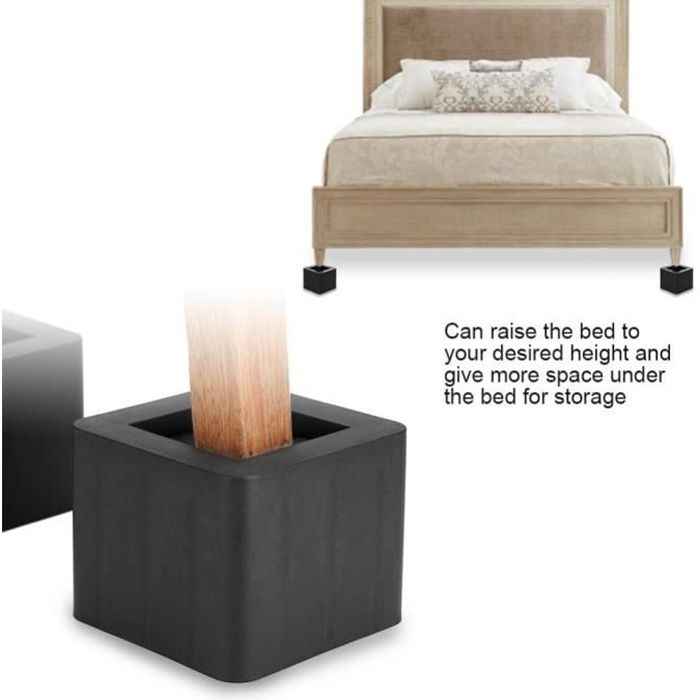 Elevateur Réhausseur DE MEUBLE CHAISE Pied Riser Jambe de meubles de Lit Tableau Bureau Canapé sofa Accessoires de Funiture