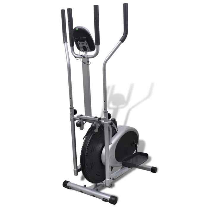 YUYJP Vélo elliptique - 4 poteaux - Pouls - 1 100 x 500 x 1 550 mm 100 kg - noir