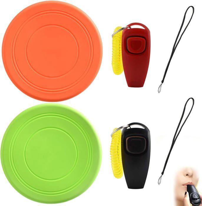 2 Sifflets Ultrason Pour Chien - Haute Fréquence Réglable, Avec Cordons - Pour Rappel Et éducation