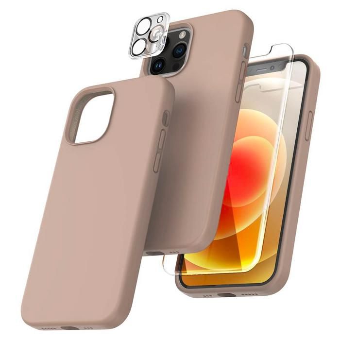 Film De Protection écran 3 En 1 Pour IPhone 16/15/14/13/12 Pro Max/Plus - Anti-rayures Et Anti-regard