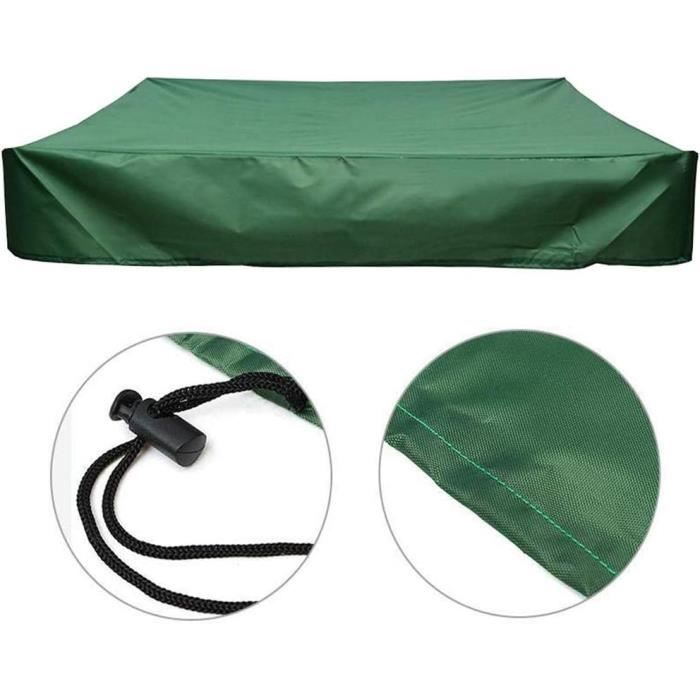 Couverture De Bac à Sable ZGEER - Anti-sable Et Imperméable à L'eau - 150x150 Cm - Enfant à