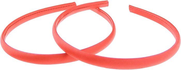 Lot de 2 serre-ttes fins recouverts de satin pour filles - 1 cm ...