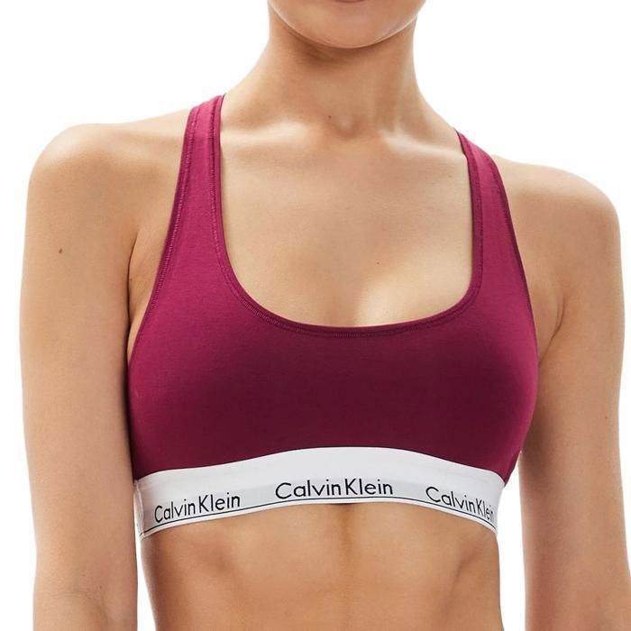 Brassière Rouge Femme Calvin Klein Jeans Unlined