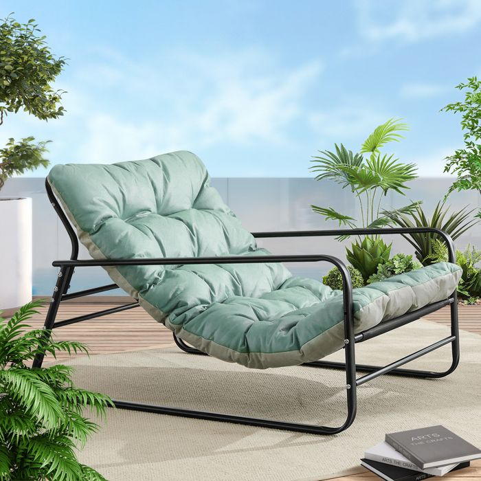 Chaise Longue Confortable – Design Spacieux et Durable – Pour Jardin Terrasse et Intérieur – Élégante et Résistante