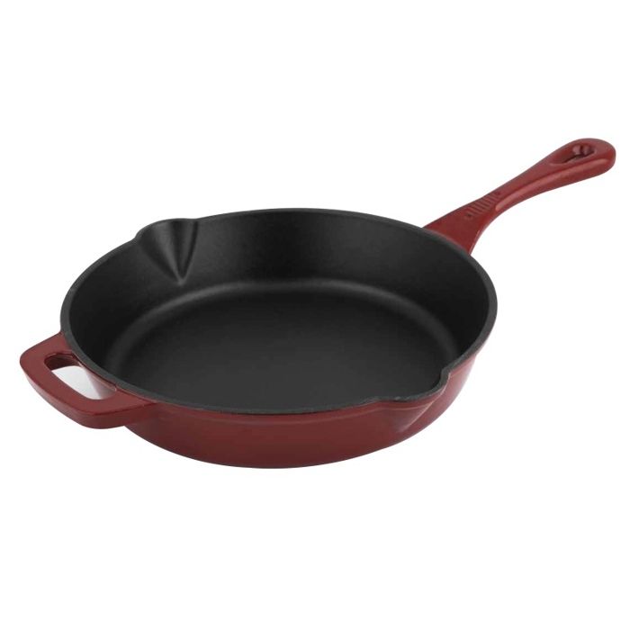 CS SOLINGEN Poêle en fonte avec surface émaillée ALPEN 26 cm rouge CS-078041