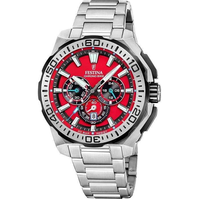 Montre - Acier Rouge - Festina - F20724/5