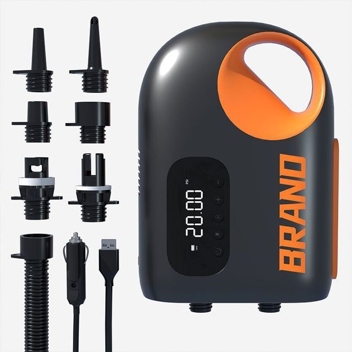 Pompe à Air électrique Portable Sans Fil TECKZOON - 8000mAh, 25 PSI, 100 L/min Pour Paddle, Kayak, Matelas Gonflable