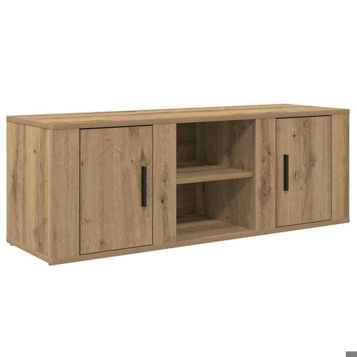 Black FridayMeuble TV - Cabinet TV - Armoire salon - Chêne artisanal - 100x315x35cm - Bois dingénierie EU01_581562