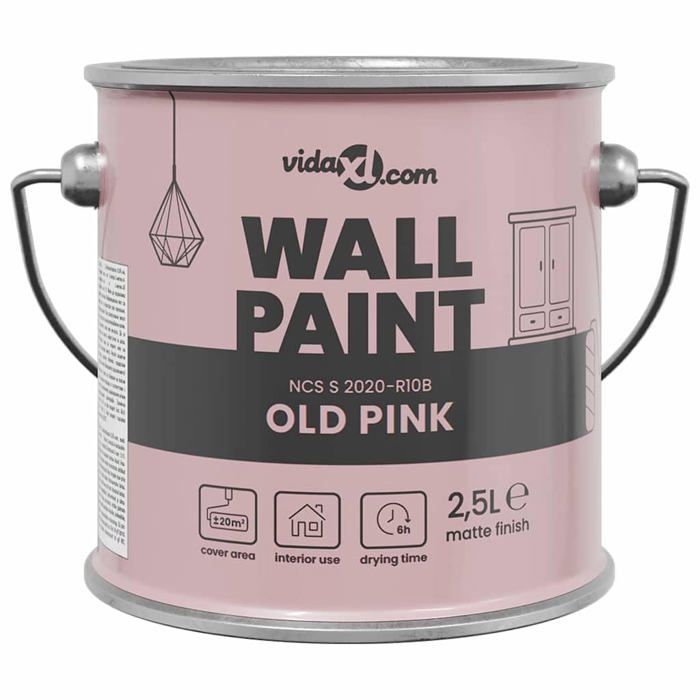 Peinture murale intérieure vidaXL 25 Surface lavable Formule à base deau Excellente couverture - vue 3