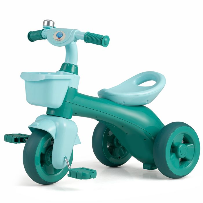 Porteur Enfant Avec Panier – Trottinette/Vélo D’Équilibre Sans Pédale, Design Crocodile, Roues Silencieuses, Dès 2 Ans