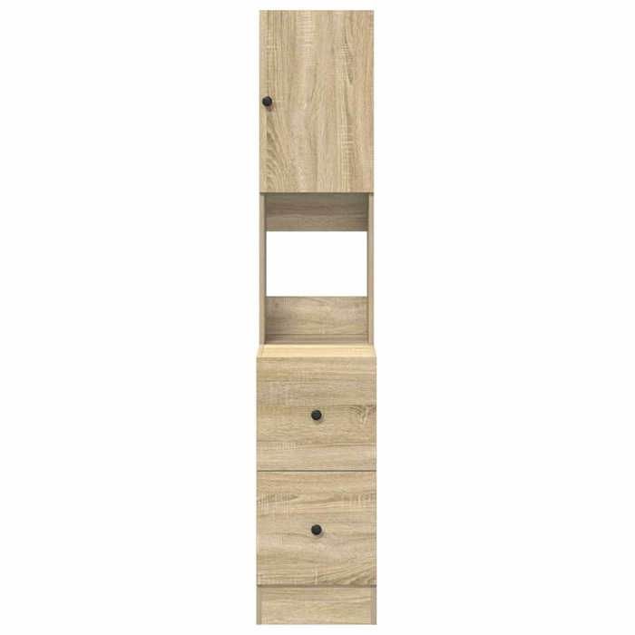 Moderne Placard/Armoire de cuisine SWEETY Meuble bas de rangement Beige 35x50x180 cm bois dingénierie BB2386
