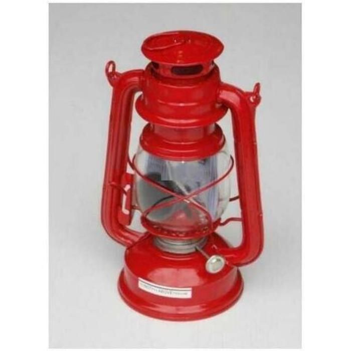 Lampe tempête à huile - Rouge