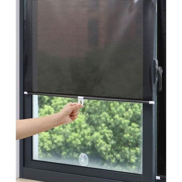 Store à ventouse pour fenêtre - Protection solaire - Brise-vue et protection solaire - Sans perçage 58 x 125 cm