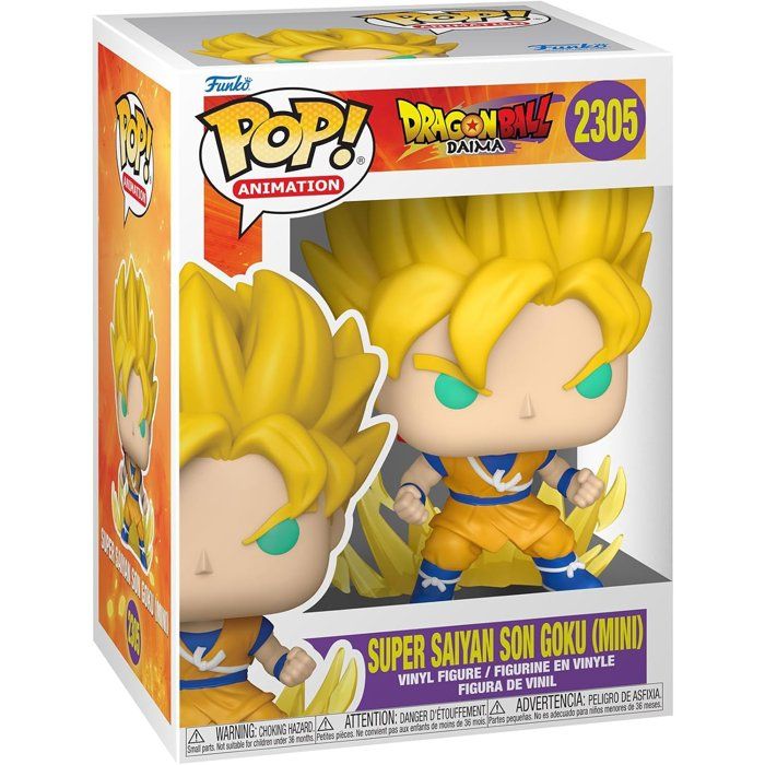 Figurine Funko Pop Animation Dragon Ball Daima Super Saiyan Son Goku with Chase Modèle aléatoire