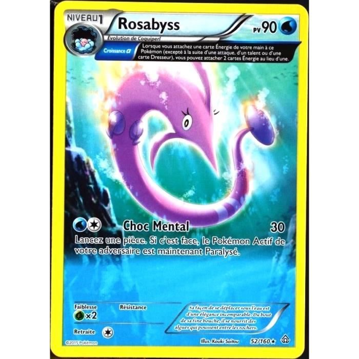 Carte Pokemon 52 160 Rosabyss 90 Pv Serie Xy Cdiscount Jeux Jouets