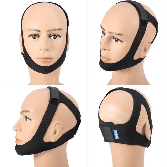 Ceinture Menton Anti-ronflement En Néoprène - Aide à L'apnée Du Sommeil, Couleur Bleue