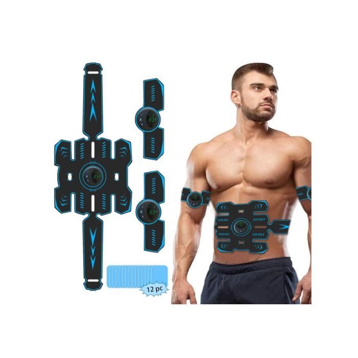 Ceinture Abdominale Electrostimulation USB Electrostimulateur Musculaire - Ceinture Abdominale EMS 6 Modes 19 Niveaux Rechargeable USB Stimulation électrique Muscles