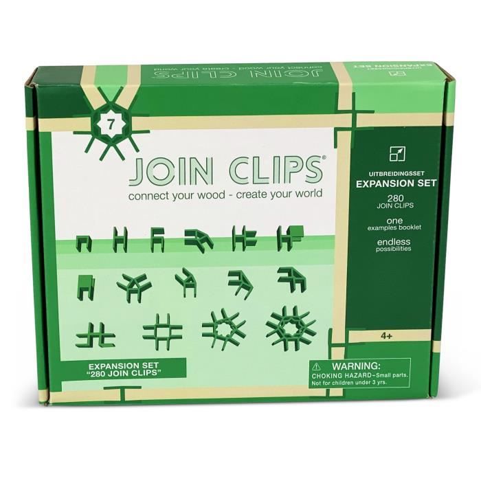 Extension Roues Join Clips pour planchettes type Kapla