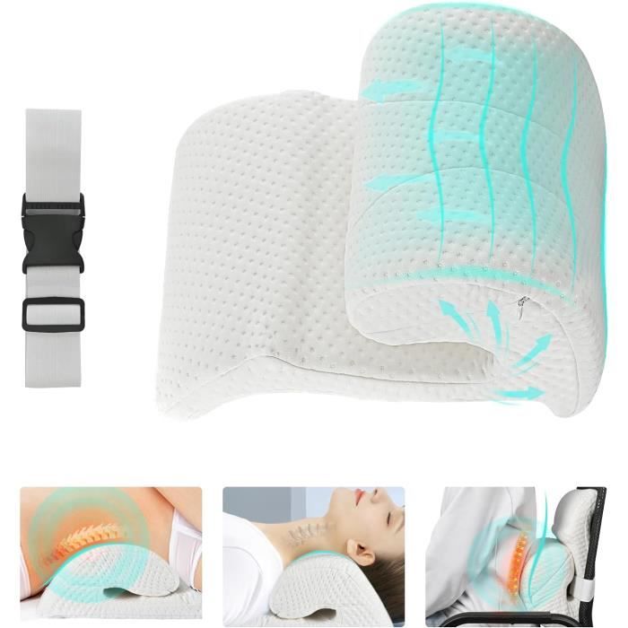 Oreiller Cervical Enighs En Mousse Mémoire De Forme - Sommeil Profond - Support Cou Et Épaules