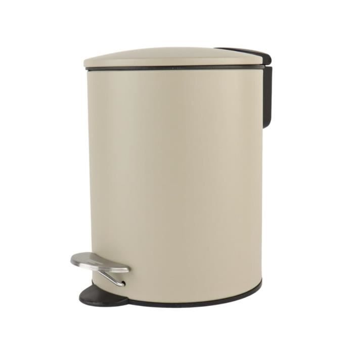 Poubelle Salle De Bain 3L Acier Inox Brossé - Pied à Pédale Carré - 19x27x19cm - Neuf Harbour Housewares